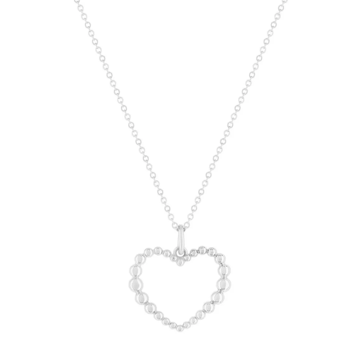 Collier argent 925 coeur 45cm