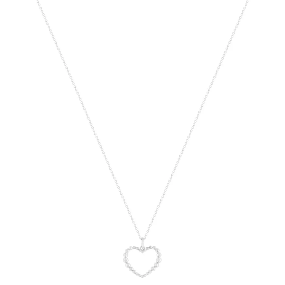 Collier argent 925 coeur 45cm