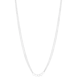 Collier argent 925 coeurs 49 cm