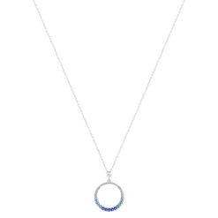 Collier argent 925 et pierres synthétiques 45cm