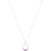 Collier argent 925 et pierres synthétiques 45cm