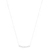 Collier argent 925 et zirconias 45cm