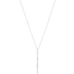 Collier argent 925 et zirconias 45cm