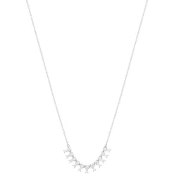 Collier argent 925 et zirconias 45cm