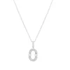Collier argent 925 et zirconias 45cm