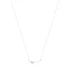 Collier argent 925 et zirconias 45cm