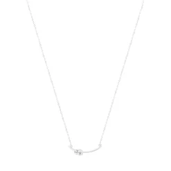 Collier argent 925 et zirconias 45cm