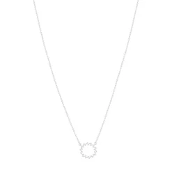 Collier argent 925 et zirconias 45cm