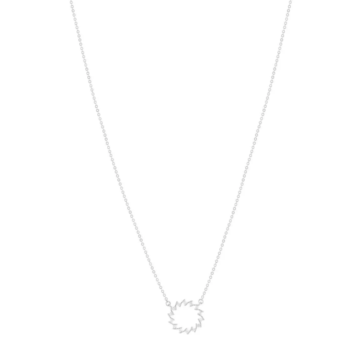 Collier argent 925 et zirconias 45cm