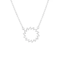 Collier argent 925 et zirconias 45cm