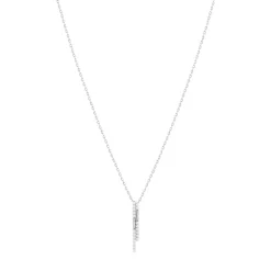 Collier argent 925 et zirconias 45cm