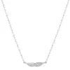 Collier argent 925 et zirconias 45cm