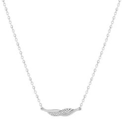 Collier argent 925 et zirconias 45cm