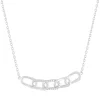 Collier argent 925 et zirconias 45cm