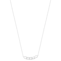 Collier argent 925 et zirconias 45cm