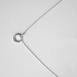 Collier argent 925 et zirconias 45cm