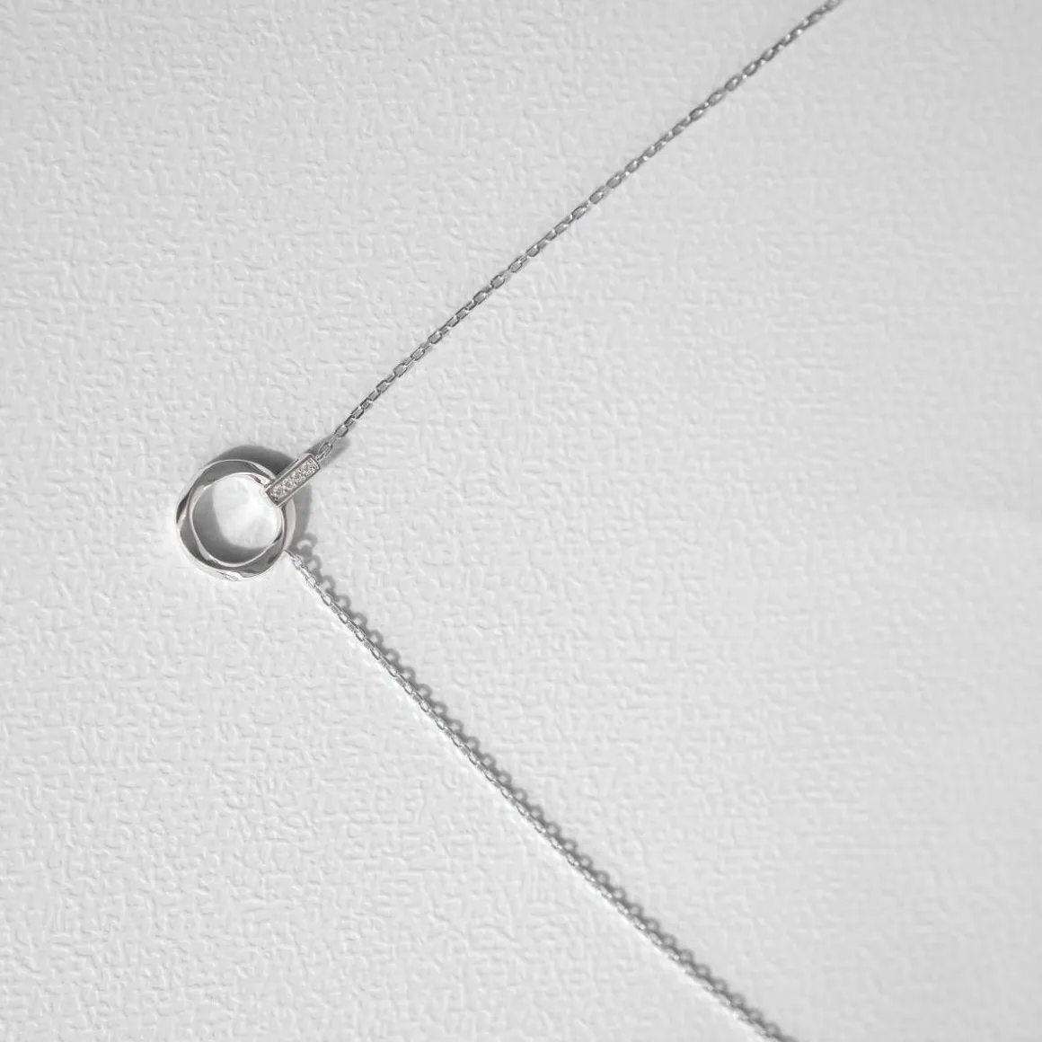 Collier argent 925 et zirconias 45cm