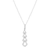 Collier argent 925 et zirconias 45cm