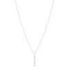 Collier argent 925 et zirconias 45cm