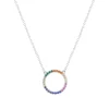 Collier argent 925 et zirconias 45cm