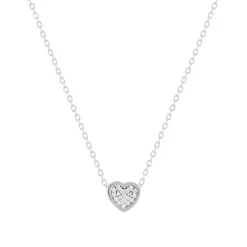 Collier argent 925 et zirconias 45cm