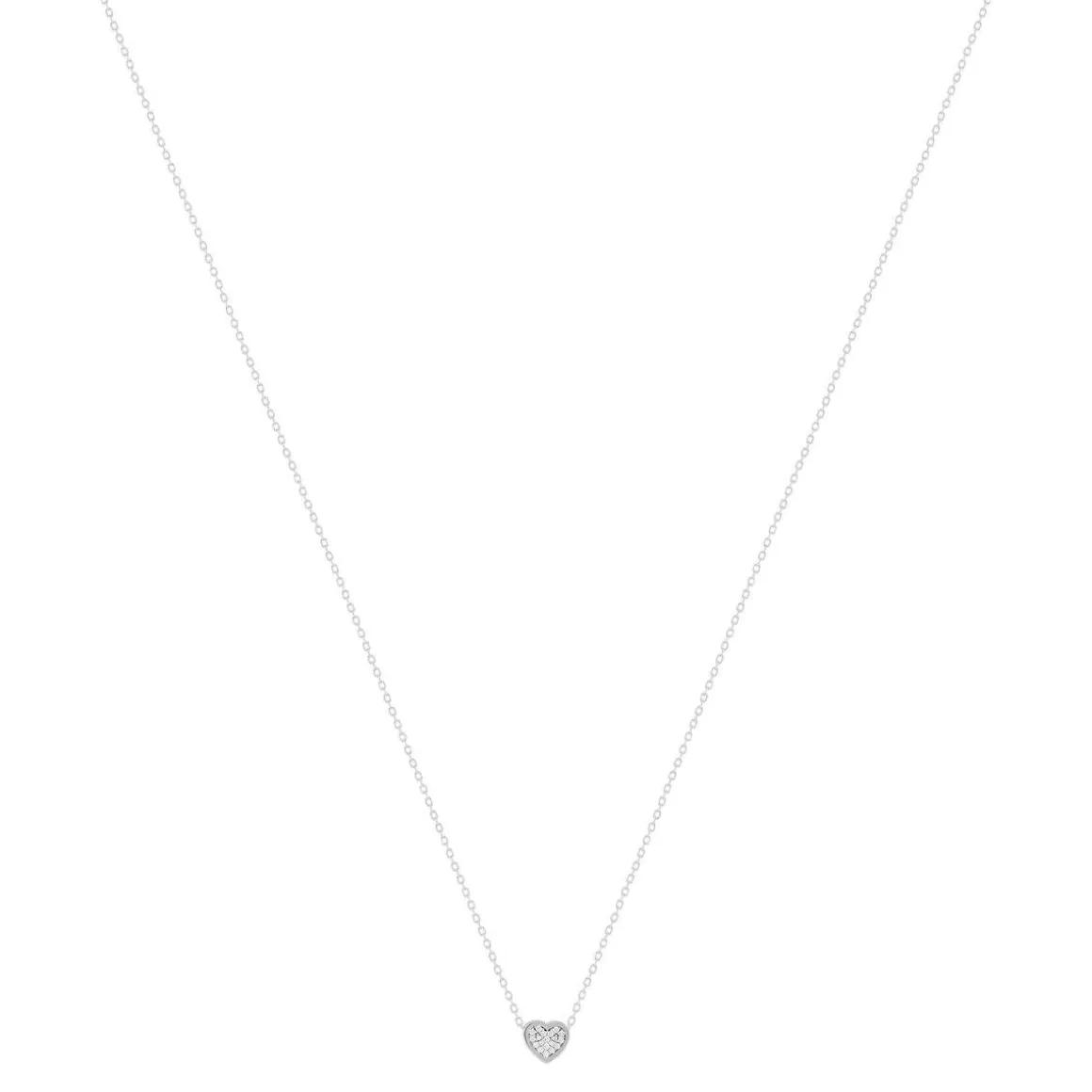 Collier argent 925 et zirconias 45cm