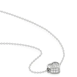 Collier argent 925 et zirconias 45cm