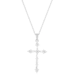 Collier argent 925 et zirconias 45cm