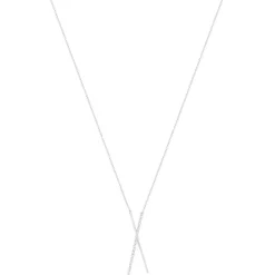 Collier argent 925 et zirconias 44cm