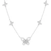 Collier argent 925 et zirconias 45cm