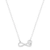 Collier argent 925 et zirconias 45cm