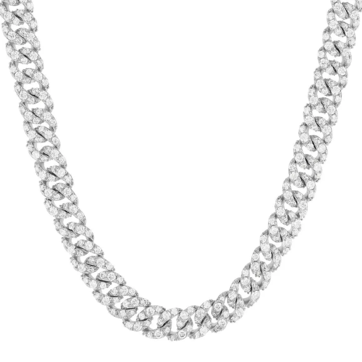 Collier argent 925 et zirconias 42cm
