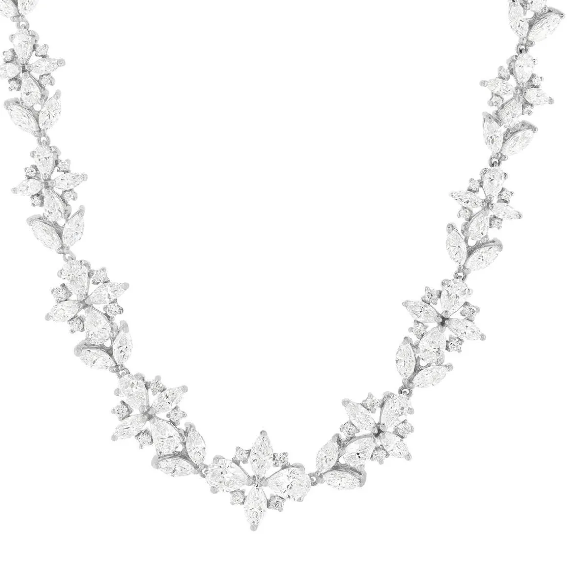 Collier argent 925 et zirconias 40cm