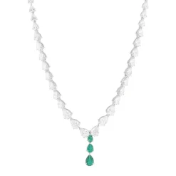Collier argent 925 et zirconias 40cm