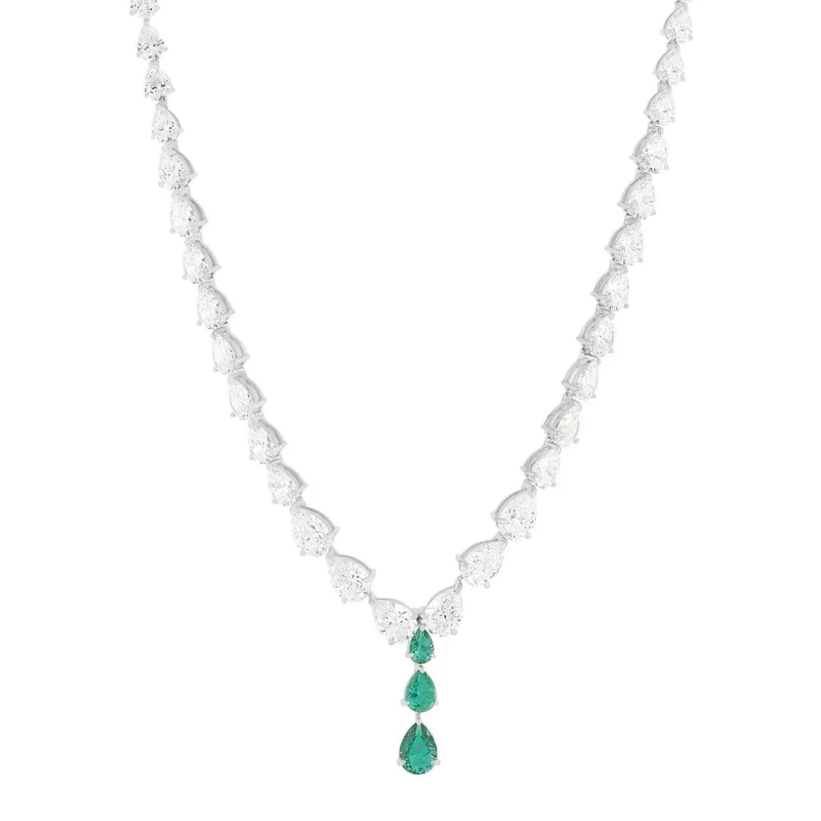 Collier argent 925 et zirconias 40cm