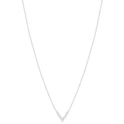 Collier argent 925 et zirconias 45cm