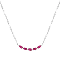 Collier argent 925 et zirconias 45cm
