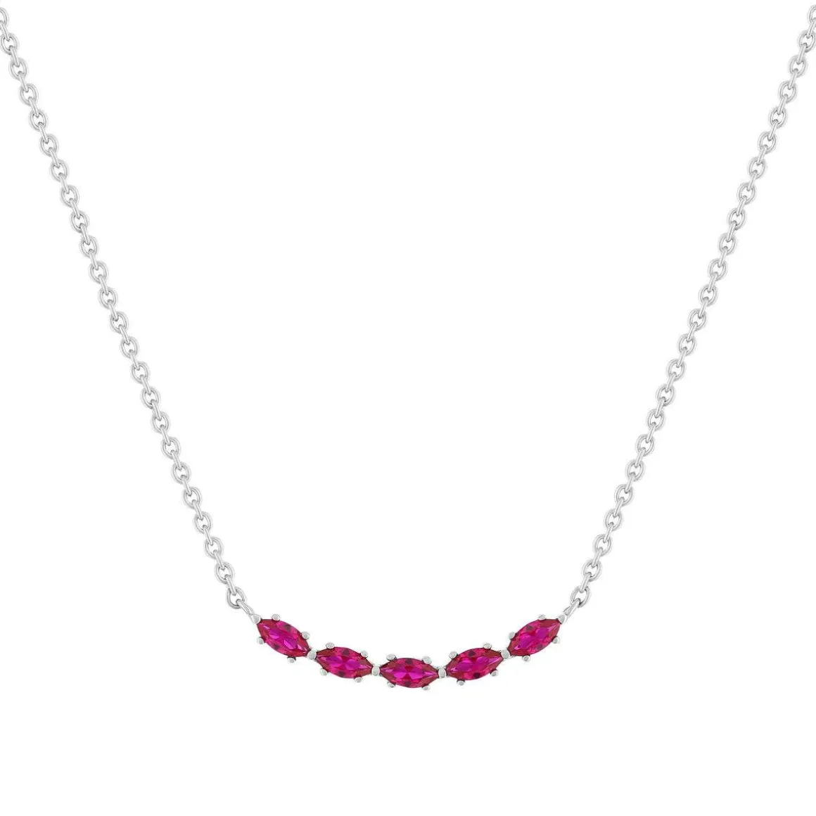 Collier argent 925 et zirconias 45cm