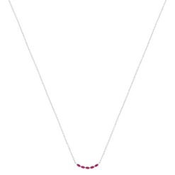 Collier argent 925 et zirconias 45cm