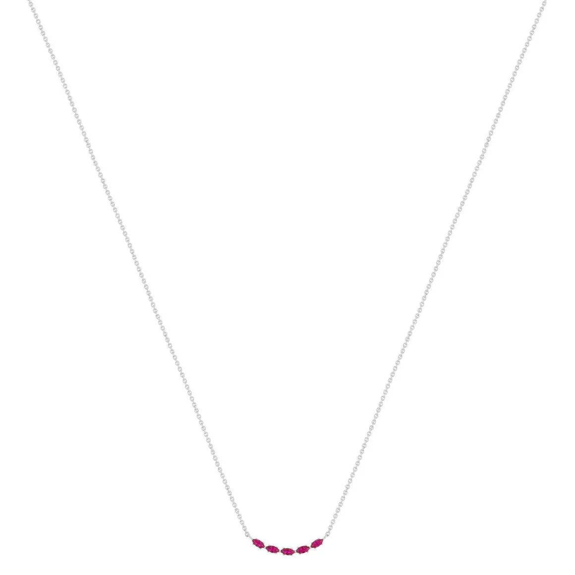 Collier argent 925 et zirconias 45cm