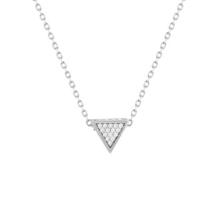 Collier argent 925 et zirconias 45cm