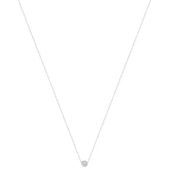 Collier argent 925 et zirconias 45cm