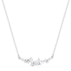 Collier argent 925 et zirconias 45cm