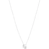 Collier argent 925 et zirconias motif cadenas 45cm