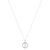 Collier argent 925 et zirconias motif infini 45cm