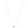 Collier argent 925 grenat rhodolite améthystes et topazes blanches 45cm