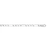 Collier argent 925 maille cheval alternée triple 50 cm