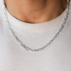 Collier argent 925 maille fantaisie 50 cm