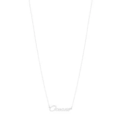 Collier argent 925 maille forçat prénom personnalisable 45cm