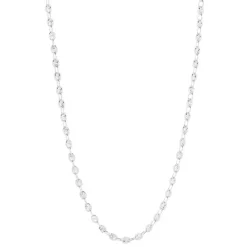 Collier argent 925 maille grain de café 45 cm